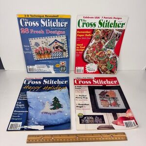 2005 The Cross Stitcher Magazine lot of 4 Christmas Autumn Spring Halloween READ